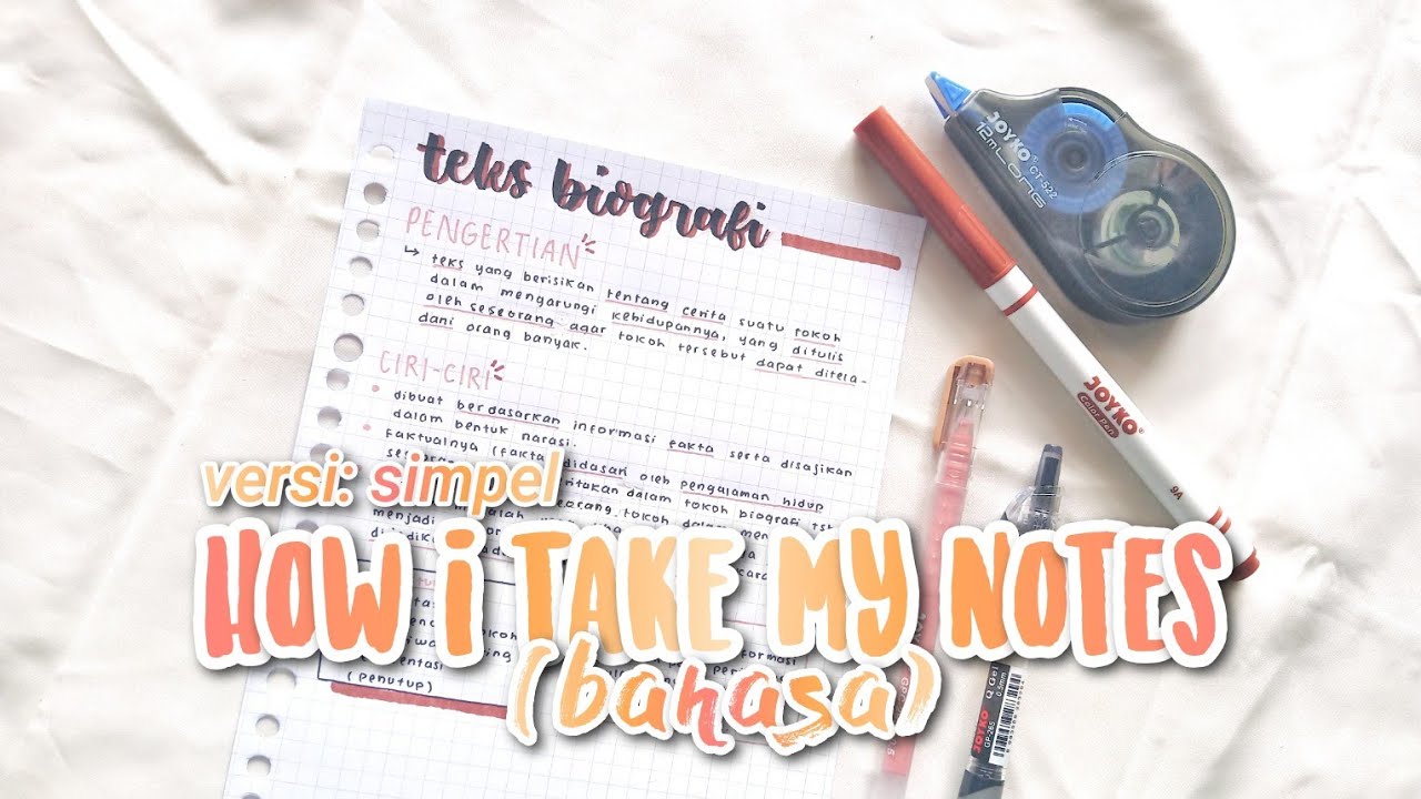 How I Take My Notes | versi: Simple
