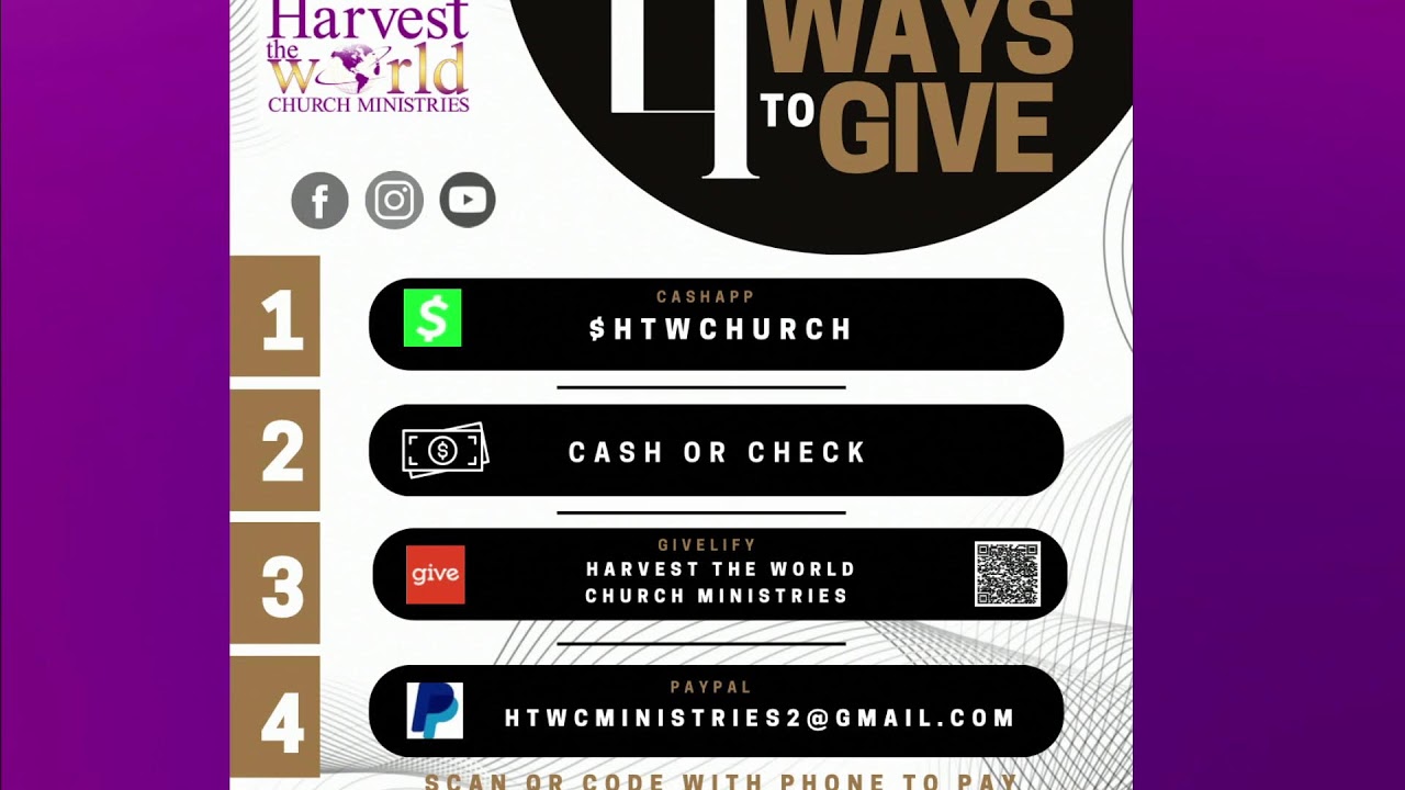 Harvest The World Church Ministries Bishop Nathaniel Ford