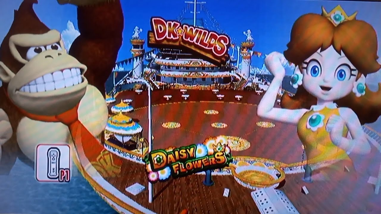 Mario Super Sluggers- Donkey Kong vs Daisy