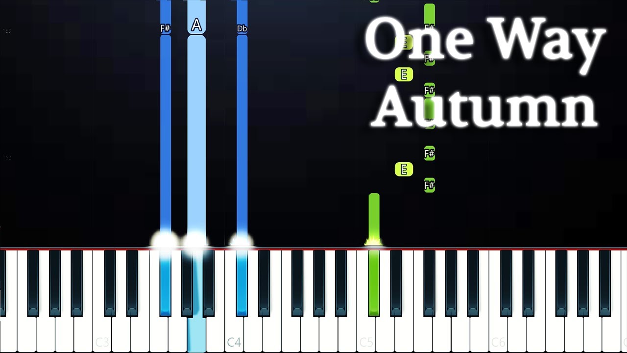 One Way - Autumn (Piano Tutorial)