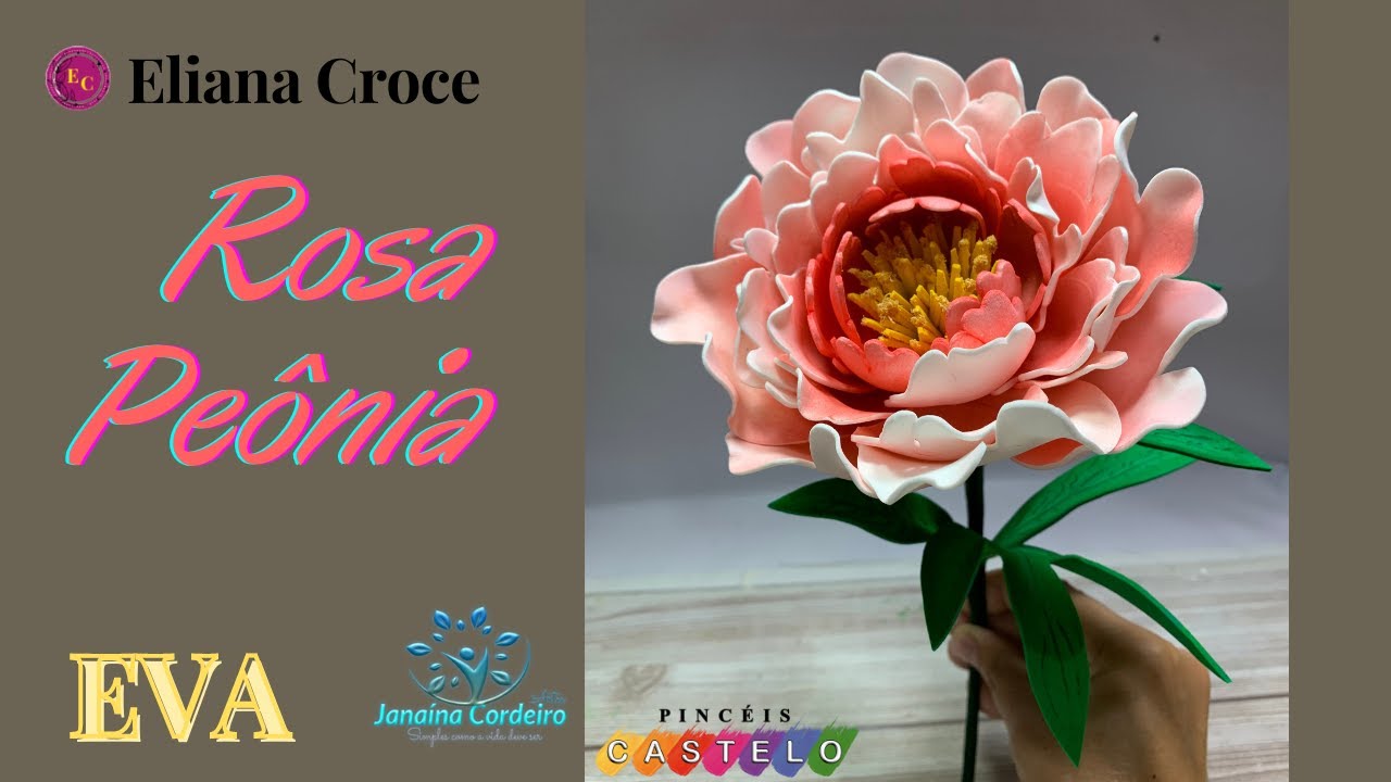 Como fazer Rosa Peônia de Eva