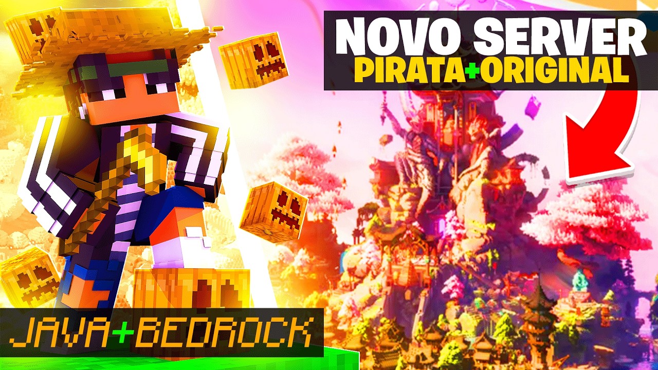 MINECRAFT: NOVO SERVIDOR BRASILEIRO de SURVIVAL ONLINE para MINECRAFT JAVA e BEDROCK