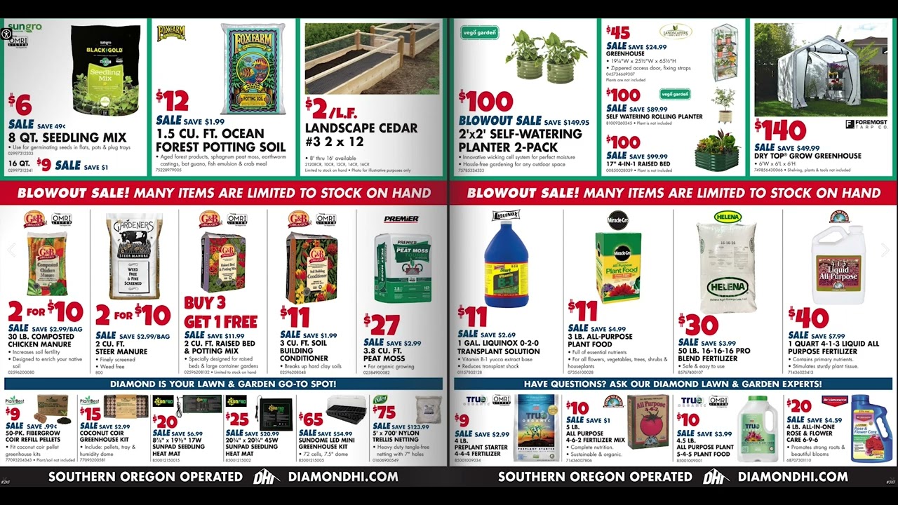 2/24/2026 Pre-Spring Sale EXTENDED! Grants Pass