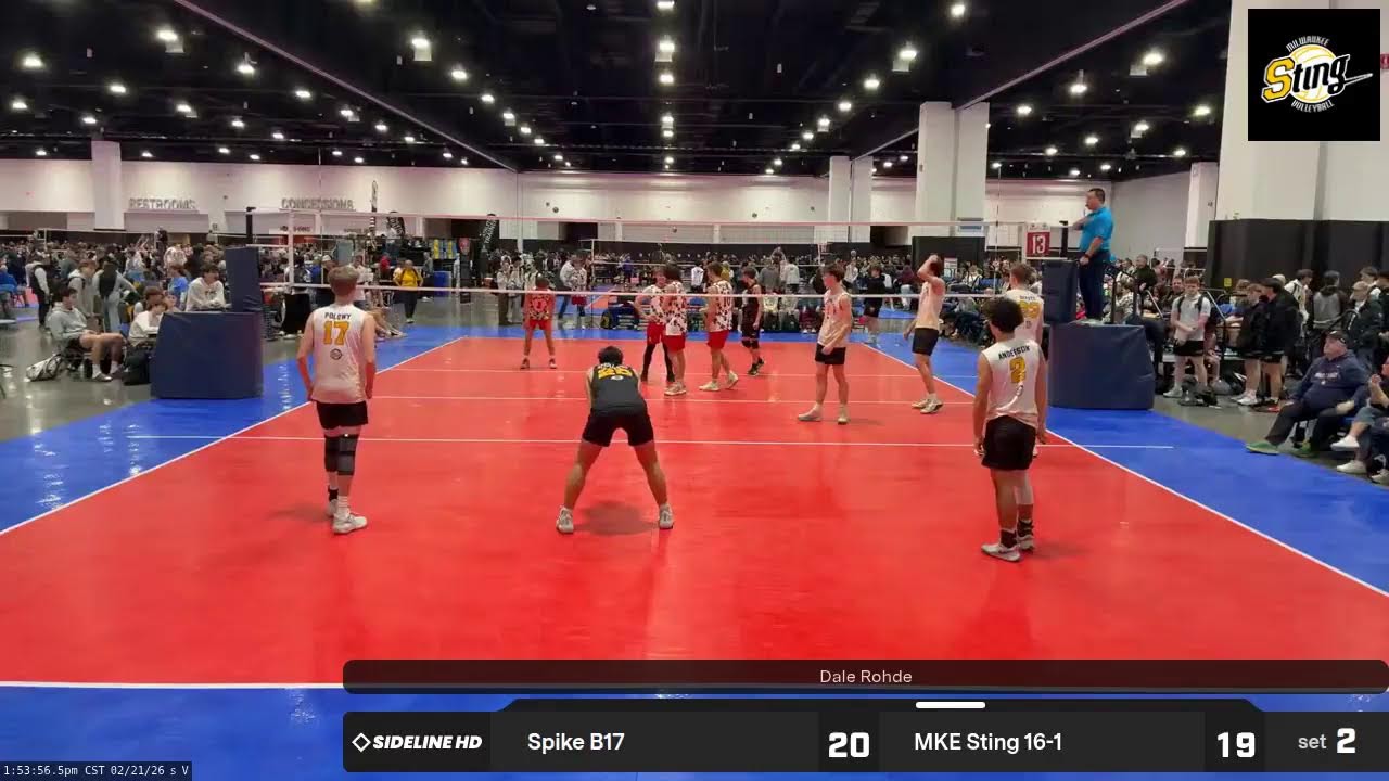 MKE Sting 16-1 vs. Spike B17 (2026.02.21)