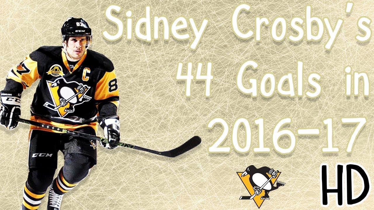Sidney Crosby's 44 Goals in 2016-17 (HD) (Rocket Richard Season)
