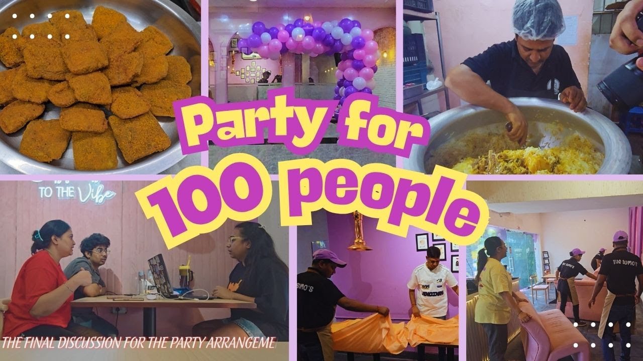 VLOG- 41 Party for 100 people at Our Restaurant🤩 #SpecialSundayVlog