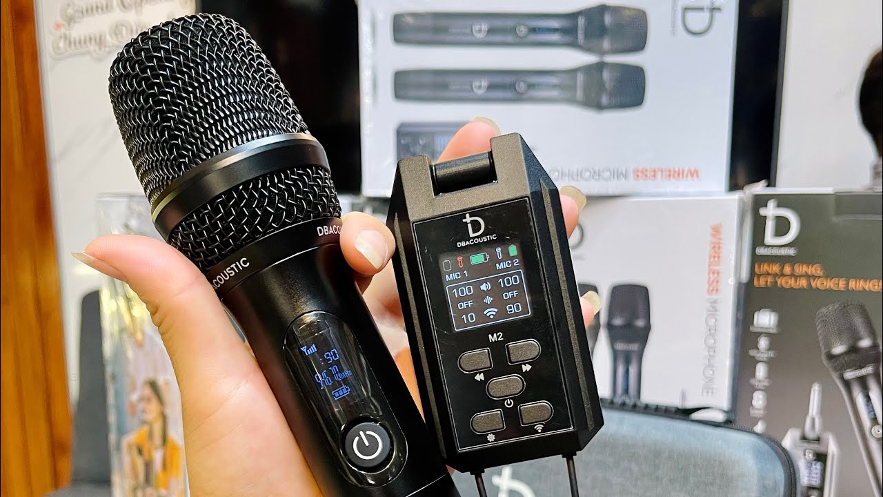 Mic không dây DBacoustics M2 công nghệ mới nhất 2024 | Tích hợp 8 chế độ Effect sẵn siêu mượt mà.