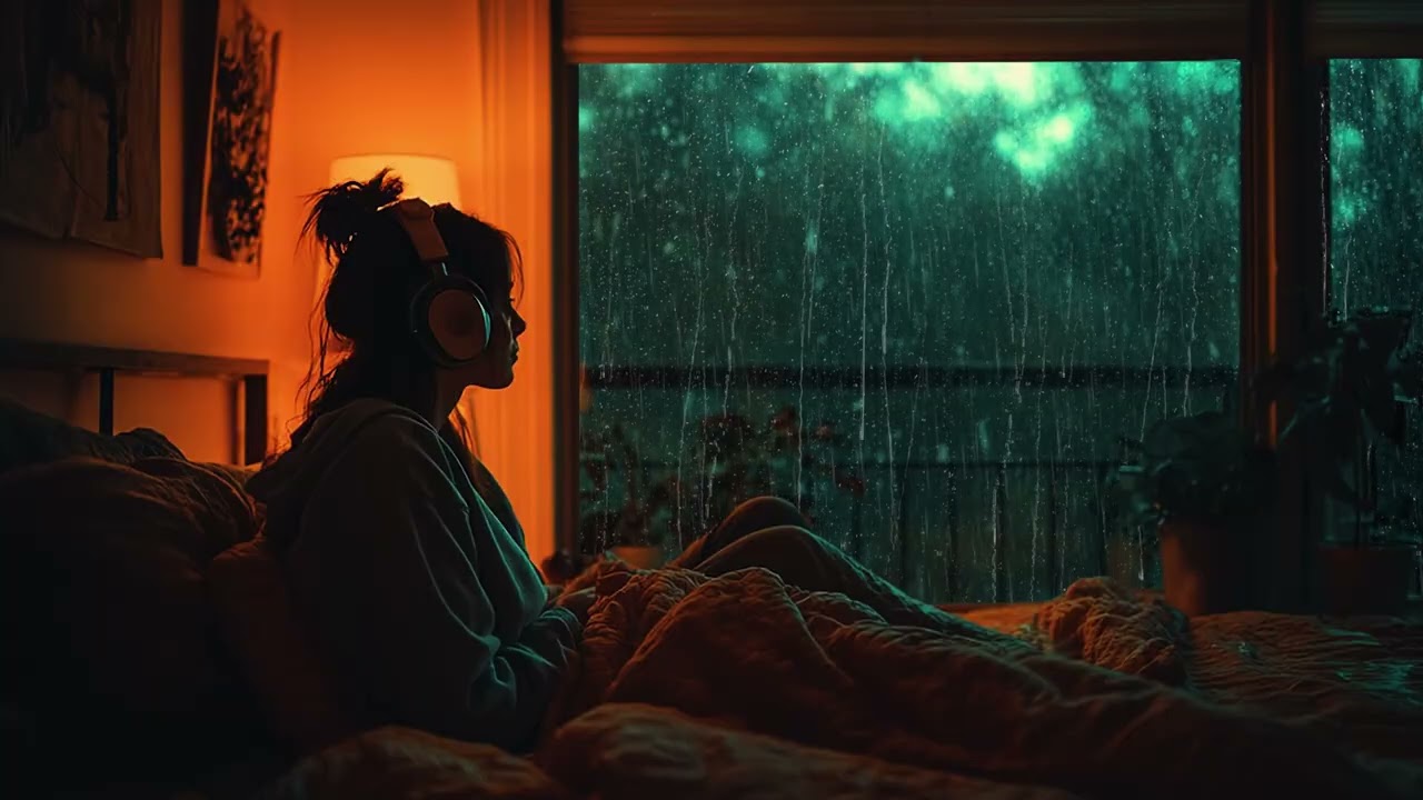 Late Night Rainfall 🌧️ Gentle Window Rain for Overthinking Relief & Deep Rest