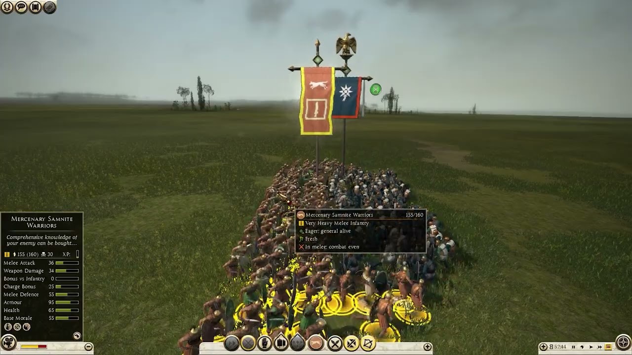 Total War Rome 2 Mercenary Samnite Warriors vs Pontic Swordsmen