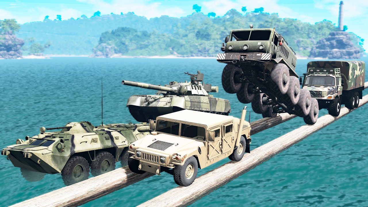 Battle of Military Vehicles - Who is better? - Beamng drive