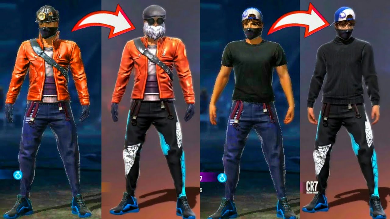 ASMR FREE FIRE - IMITANDO ROUPAS DE YOUTUBERS DE FREE FIRE VERSÃO POBRE - MELHORES COMBINAÇÕES