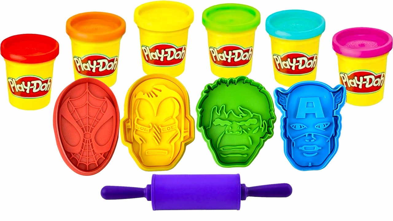 Let's Learn Colors and Create Play Doh Superheroes | Best Preschool Toddler Fun Toy Learning Video