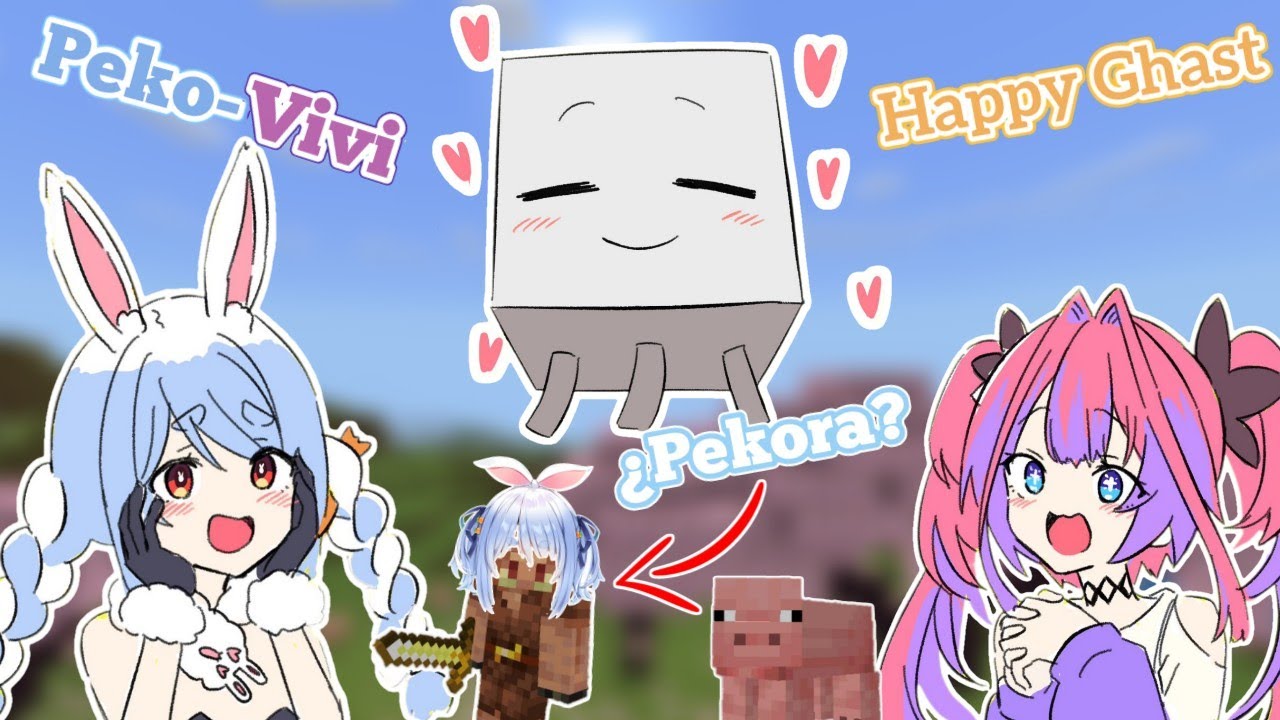 Las Aventuras de Peko-Vivi en Busca del Happy Ghast. [Hololive sub Español]
