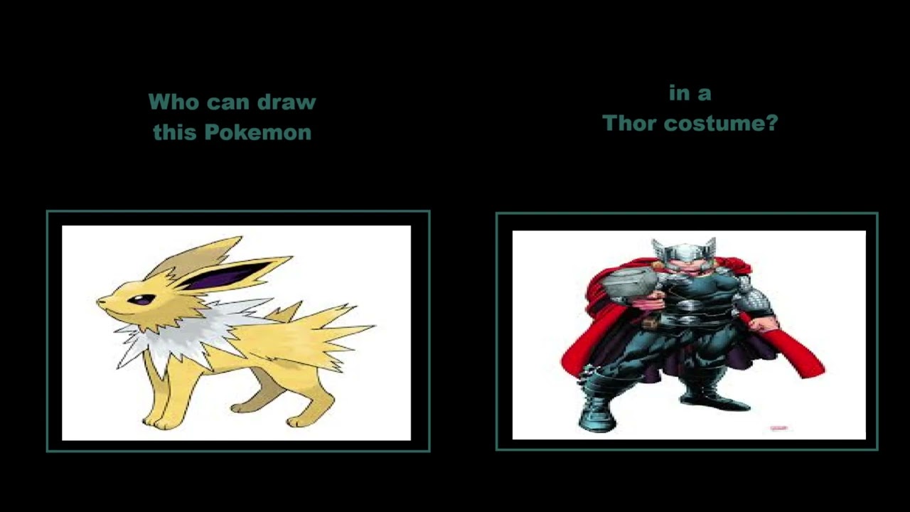 Who Can Draw Jolteon In A Thor Costume? (Pokemon/Marvel Comics Fan Request)