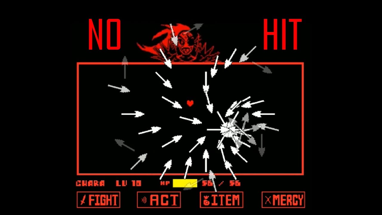 No Hit Underfell Undyne Insane mode NO HIT (1 segmented final attack)