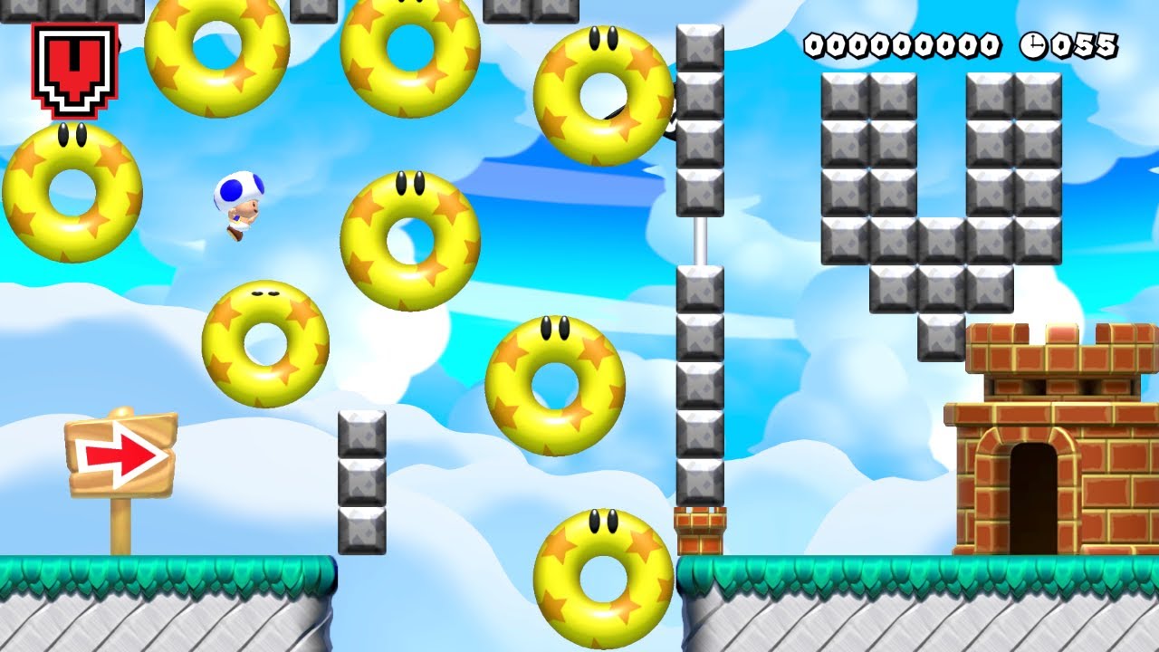 20 Sixty Second Donuts (SHORT) // SUPER MARIO MAKER 2 original level