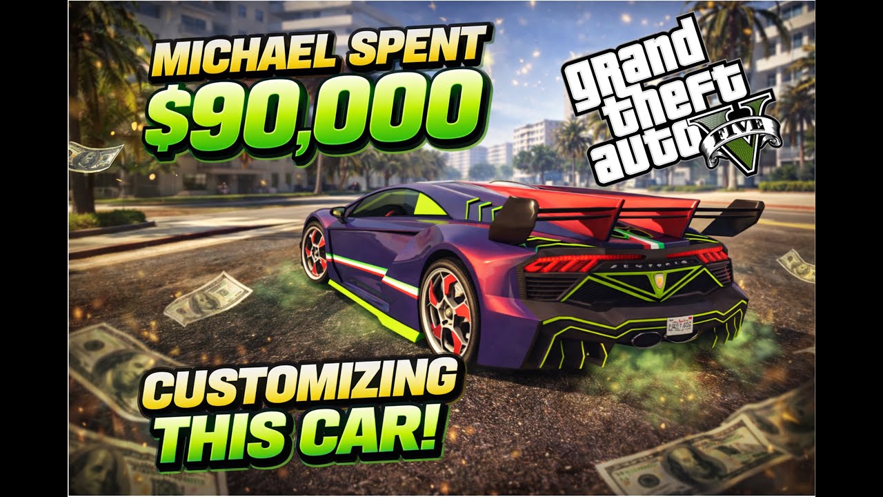 GTA 5 | Michael’s $90,000 Lamborghini Veneno Customization |Pegassi Zentorno|