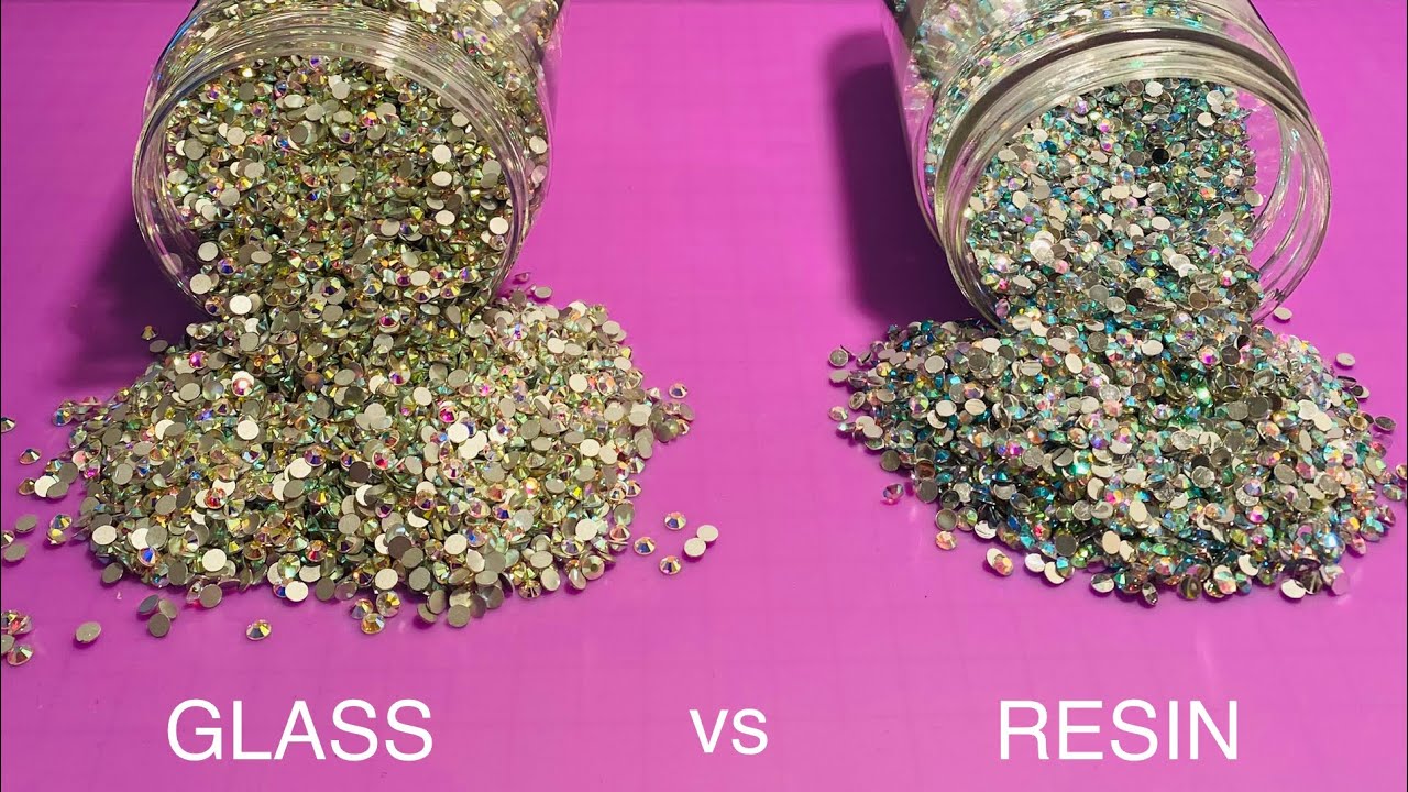 Glass Rhinestones vs Resin Rhinestones