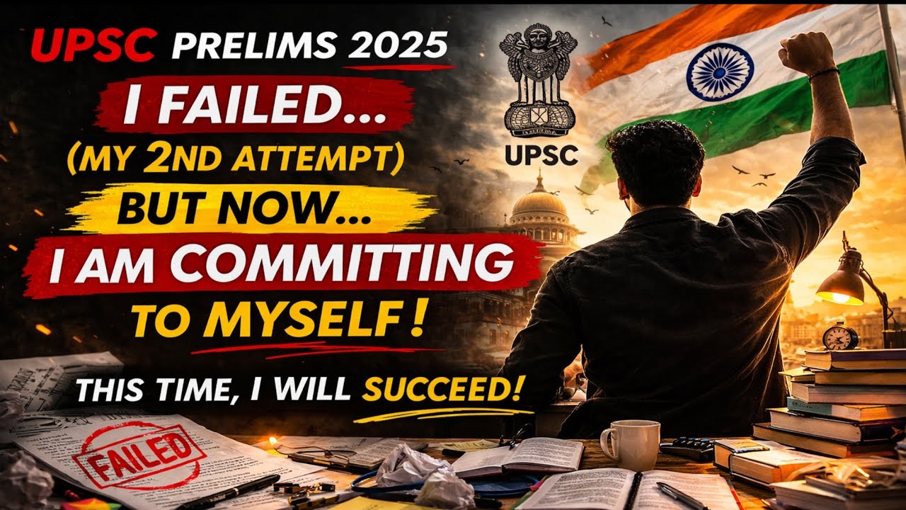 &ldquo;UPSC Prelims 2025 में दूसरी बार FAIL 😔 | मेरा Marks Analysis + Way Ahead&rdquo;