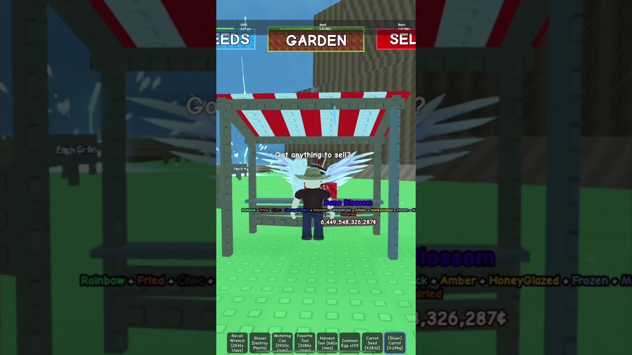 The new silver mutation in grow a garden #roblox #growagarden #silver #mutation