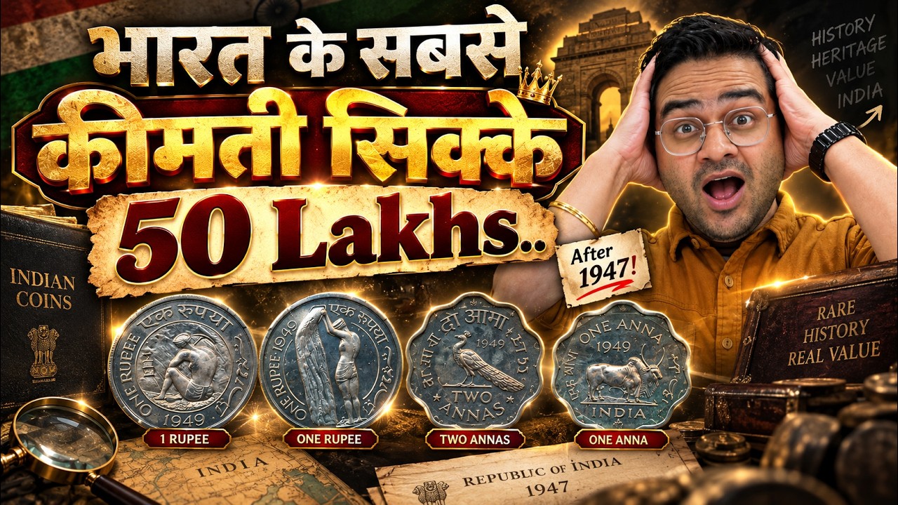 💥₹50 Lakhs! भारत के सबसे कीमती सिक्के! Most Valuable Coins India 1949! #RareCoins #OldCoins #1rs