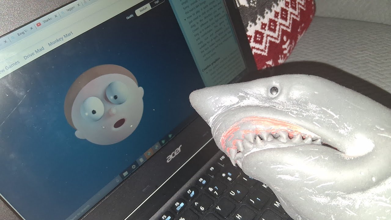 SB Movie: Shark Puppet Plays Elastic Man! (Part 3)