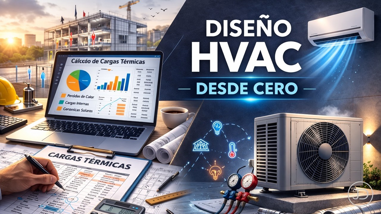 APRENDE A DISEÑAR UN SISTEMA HVAC DESDE CERO | CÁLCULO DE CARGAS TÉRMICAS – PARTE 1