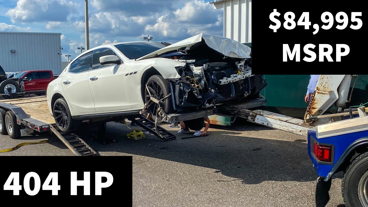 Buying A Wrecked 2015 Maserati Ghibli SQ4