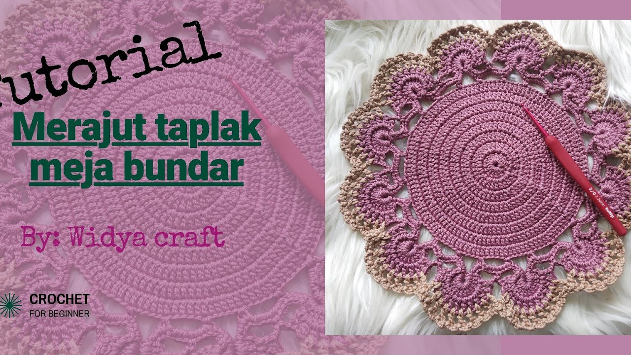 Knitting tutorial | making a beautiful round tablecloth #knittingtablecloth #knittingroundmotif