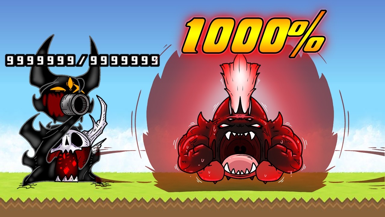 The Battle Cats - Nightmare Mohawk at 1000% (ENEMY)