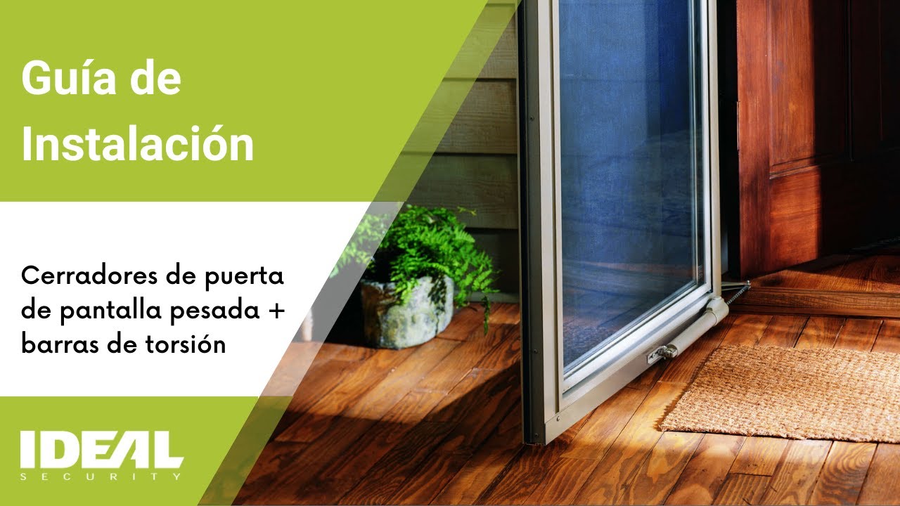 Cierrapuertas pesados con barras de torsión