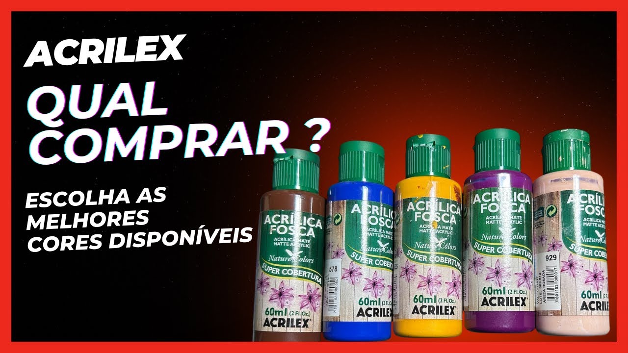Qual tinta acrilex n&atilde;o devo comprar ? Impress&atilde;o 3D