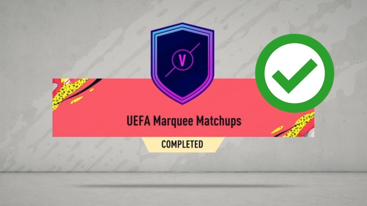 UEFA MARQUEE MATCHUPS SBC (CHEAPEST WAY - NO LOYALTY)
