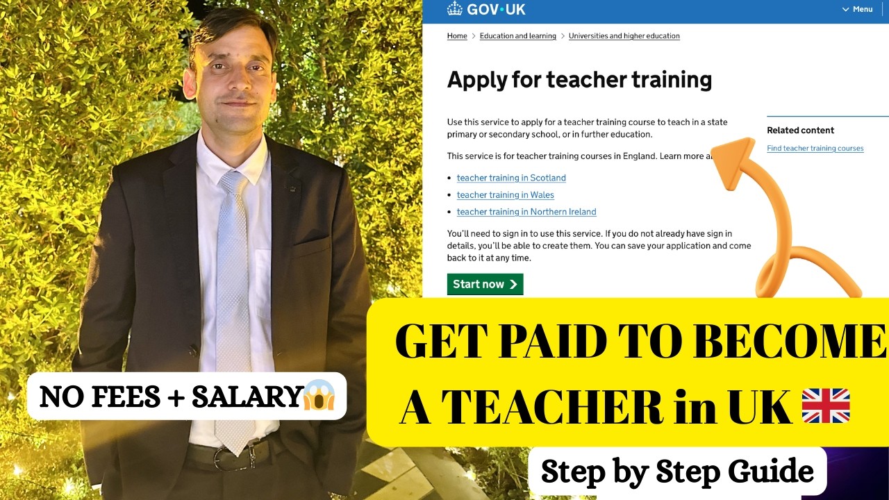 How to Apply for SALARIED TEACHER TRAINING UK 🇬🇧 | Step-by-Step Demo + QTS Guide