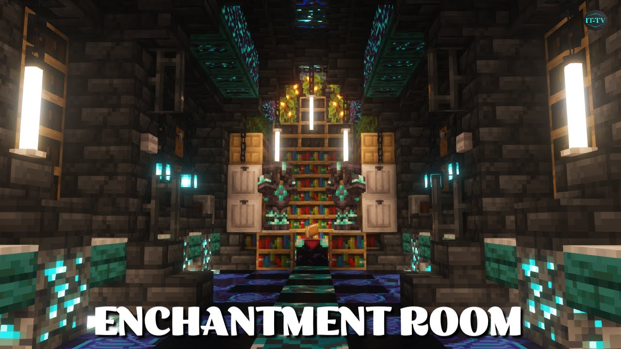 Самая глубокая и тёмная комната зачарования в Minecraft! Простой урок
