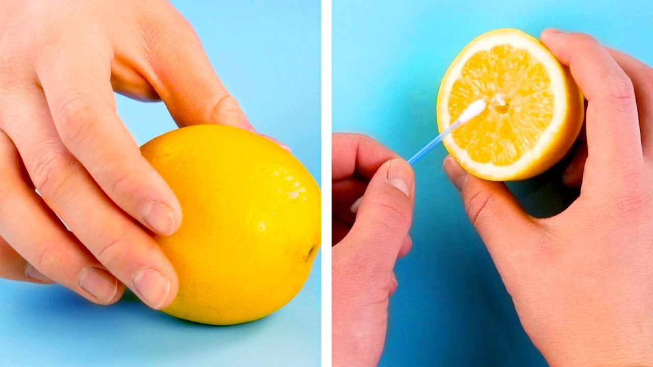 Reibe mit Wattestäbchen über Zitrone: Das sind die 12 effektivsten Hacks mit Zitronen