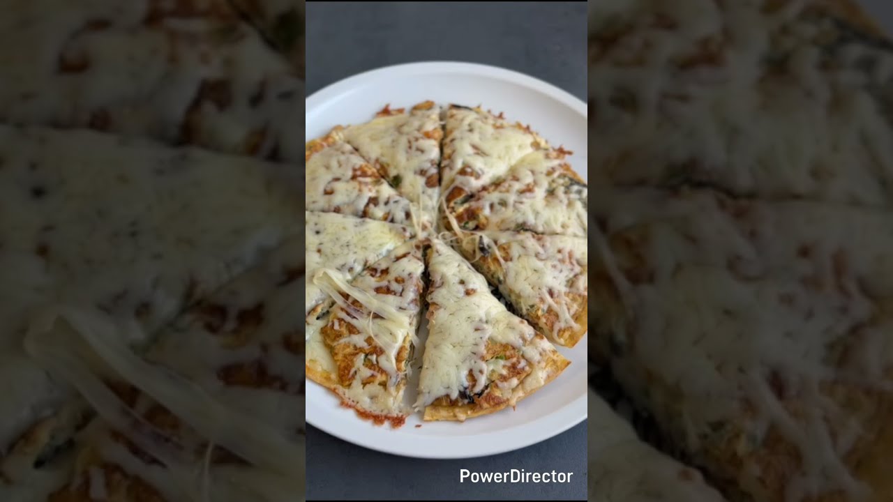 Pizza mit Aubergine أسهل وجبة بخبز الطاكوس سريعة تحضير ولذيذة جداً 