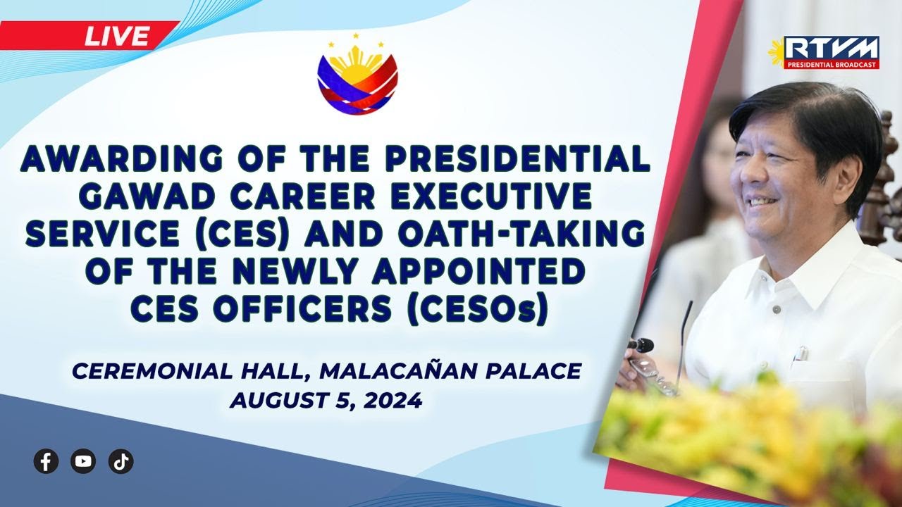Awarding of the Presidential Gawad CES and Oath-taking of Newly Appointed CESOs