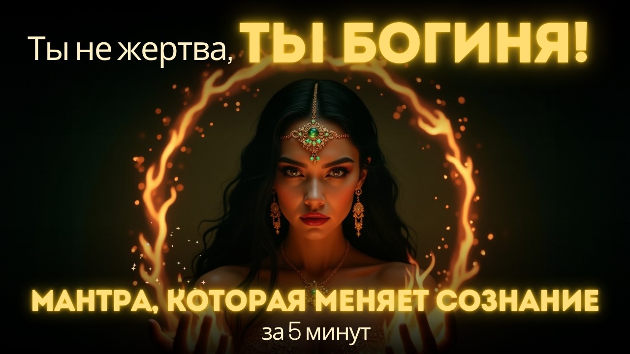 👑 ТЫ НЕ ЖЕРТВА — ТЫ БОГИНЯ | Мантра, которая меняет сознание за 5 минут