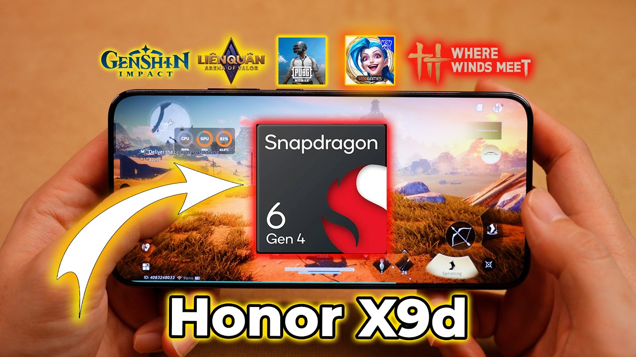Test Game Honor X9d - Hỗ trợ cực tốt Game Siêu Nét - PIN SIÊU TRÂU!