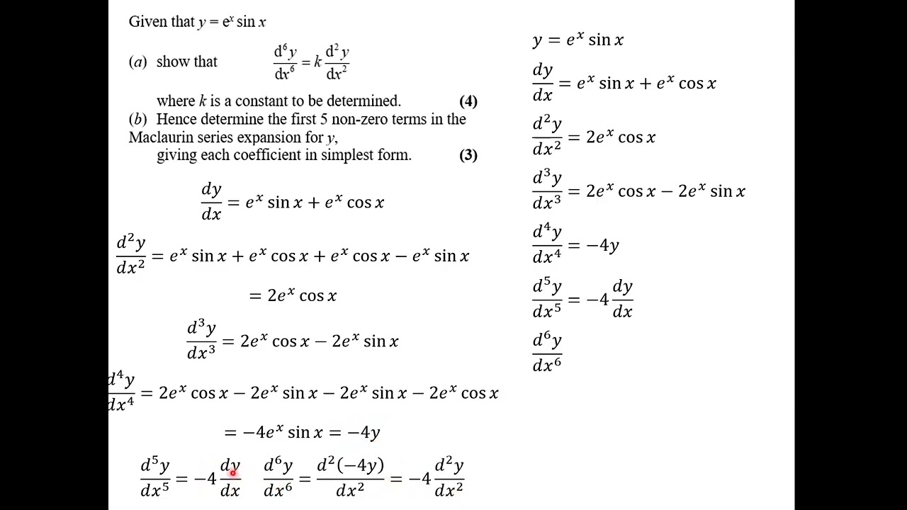 Core further maths A level - Maclaurin