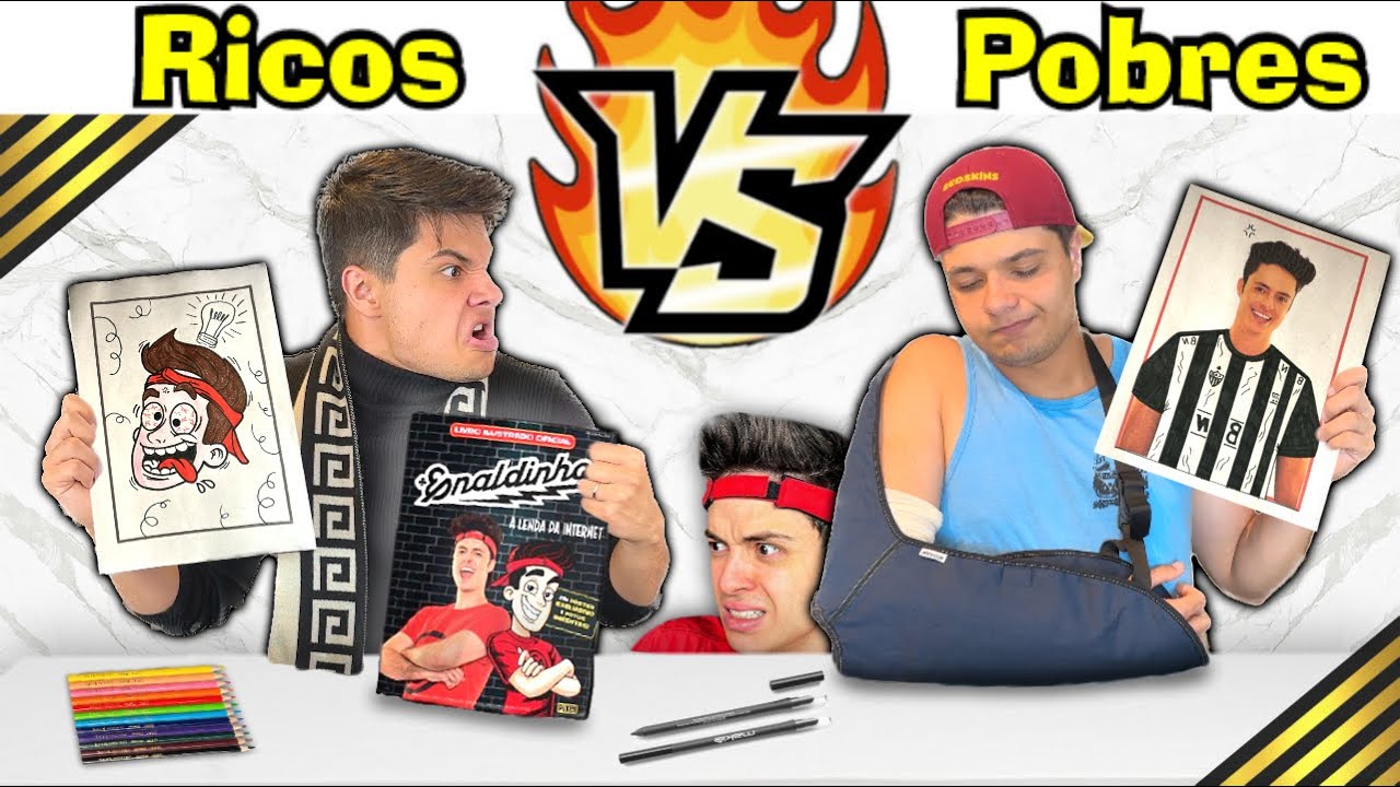 RICOS VS POBRES MELHOR FIGURINHA COLORIDA DO ÁLBUM DO ENALDINHO, VENCE!  #99