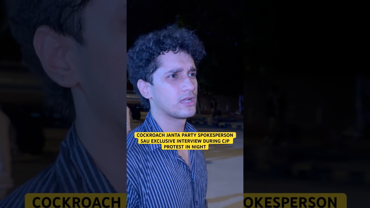 Cockroach Janta Party Founder Abhijeet Dipke Friend Saurav Das Interview During CJP Protest Delhi