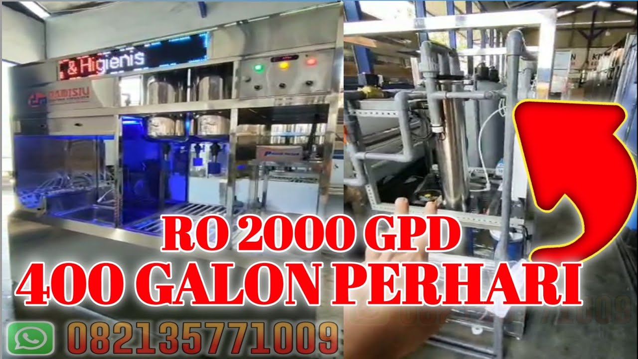 USAHA POKOK 2022 ISI ULANG GALON KHUSUS RO 2000 GPD