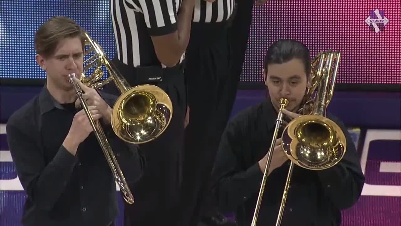 Northwestern Trombone Choir - National Anthem (2/13/19)