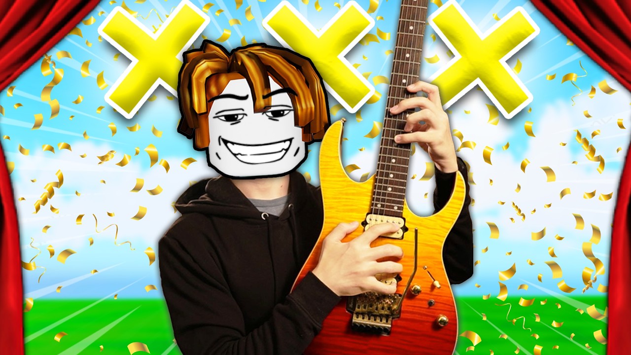 Играю на ГИТАРЕ в шоу талантов ROBLOX!