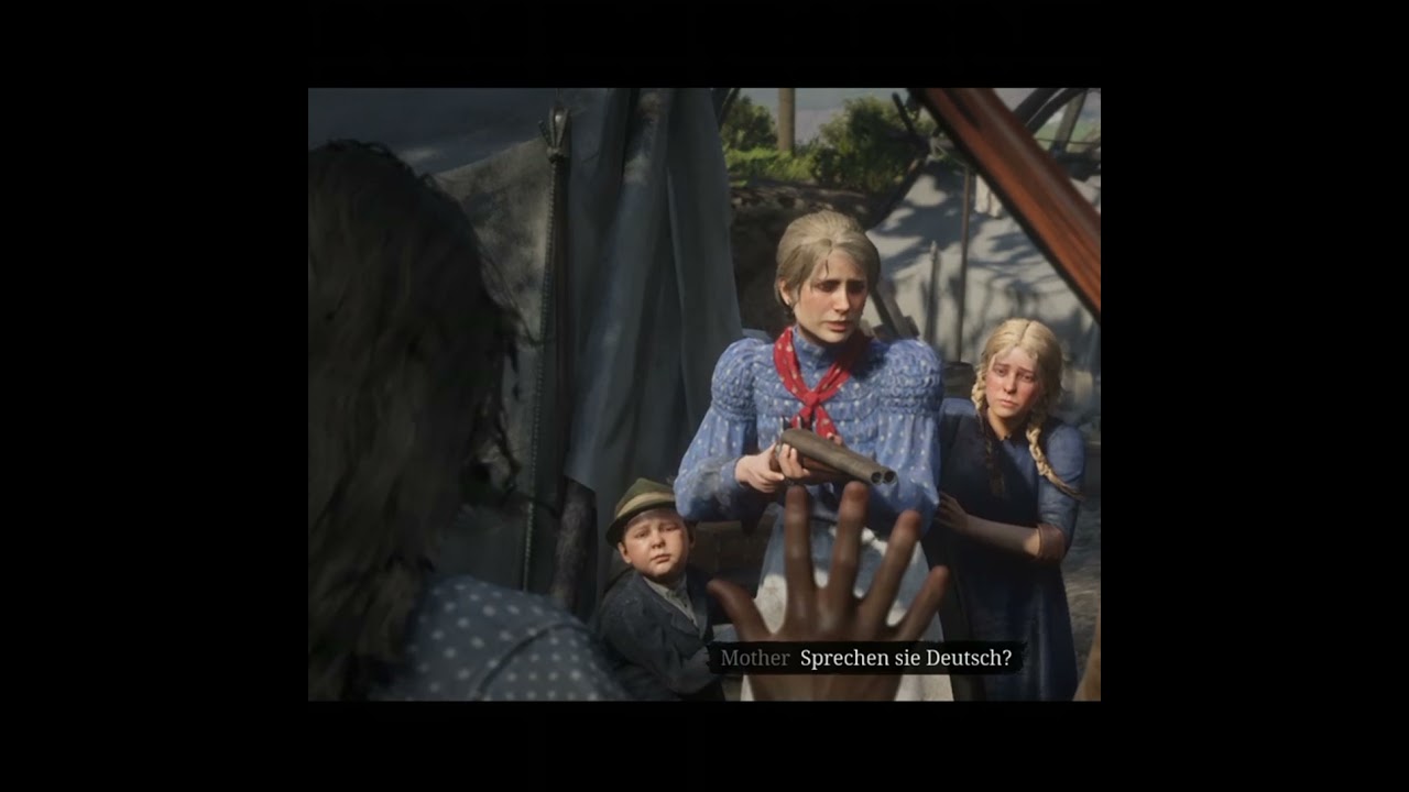 Arthur Says F Word To German Family (Red Dead Redemption 2)