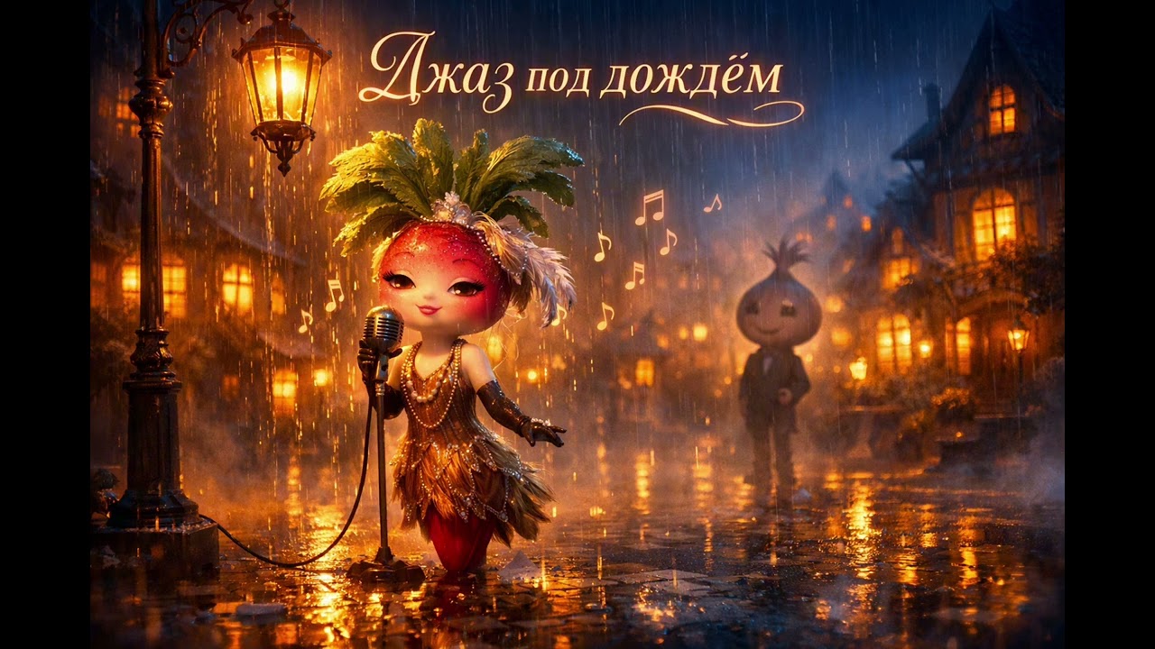 Джаз под дождём 🌧️ Песня Редиски | Сказочный джаз про природу и погоду