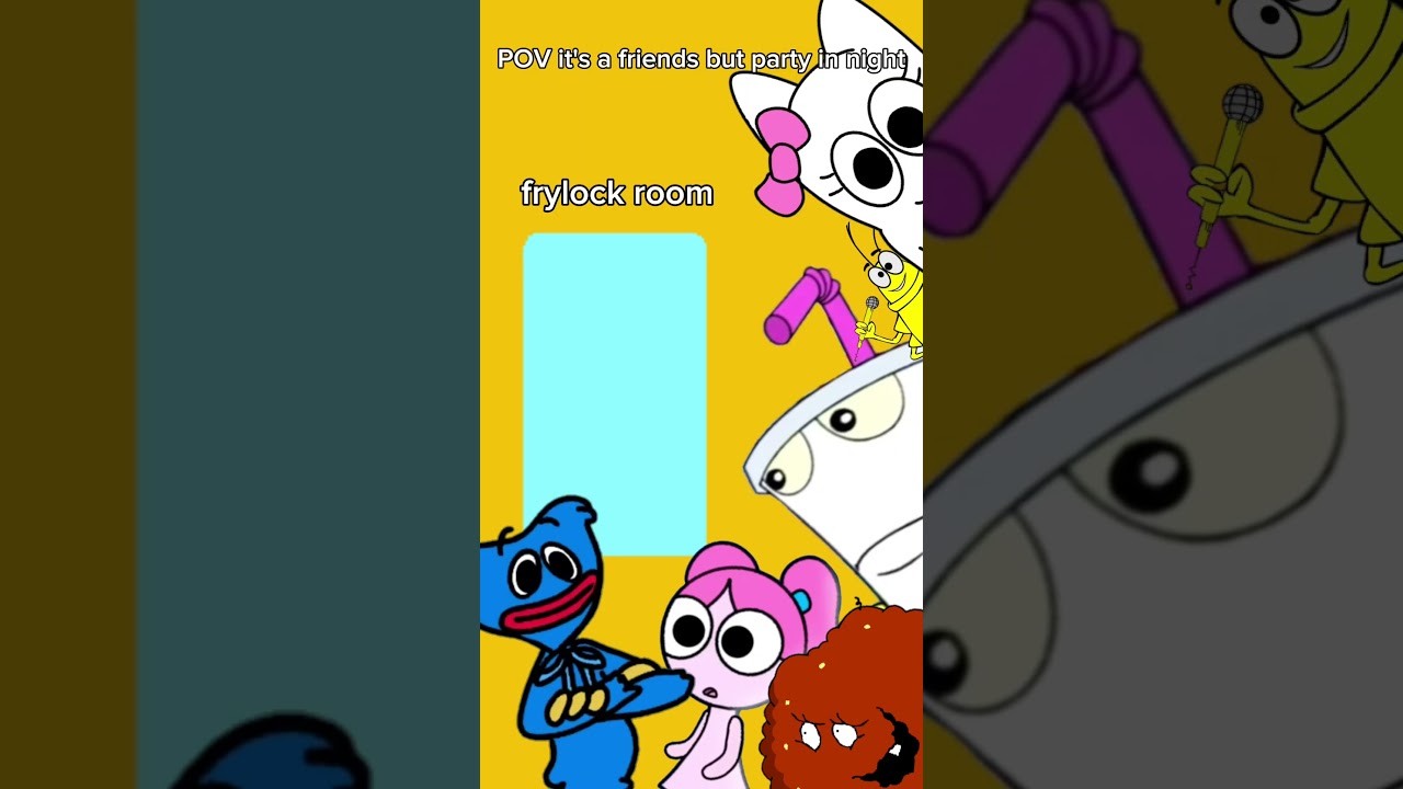 friends seeing a frylock dancing its so loud 