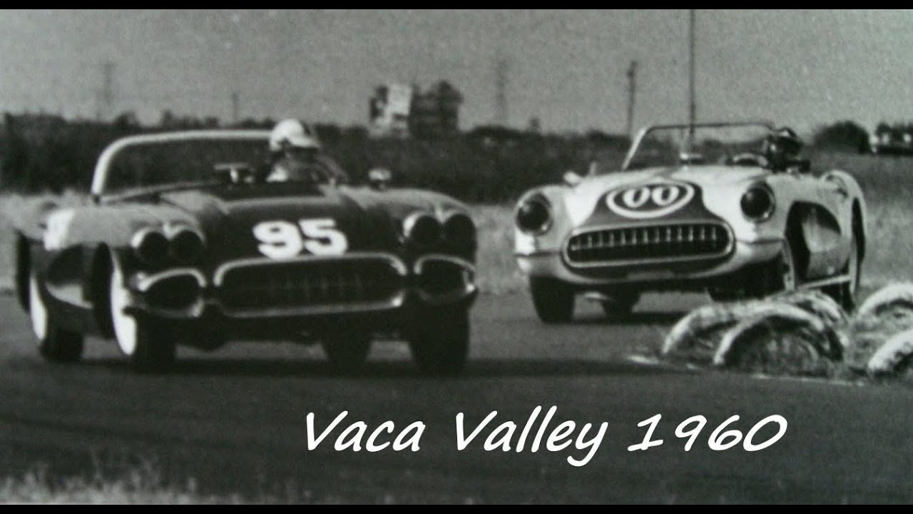 1960 Vaca Valley Raceway - Dave MacDonald 2nd in #00 Corvette at Vaca Valley